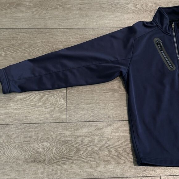 Zero Restriction Golf Sweater Mens Medium Navy Blue Pullover Athletic Casual - Picture 2 of 9